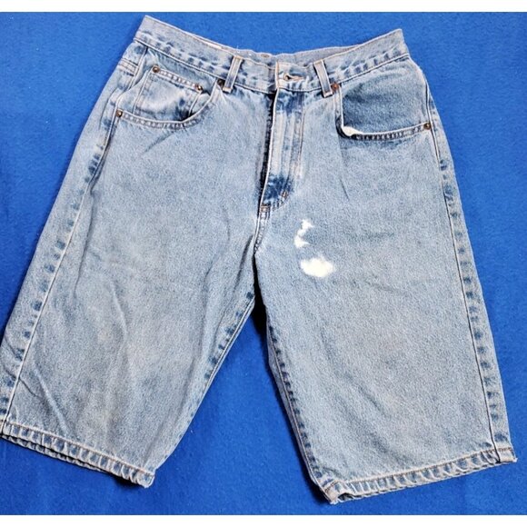 Vintage Rifle Antifit  Blue Shorts Denim Men's Size 36 - Picture 1 of 16